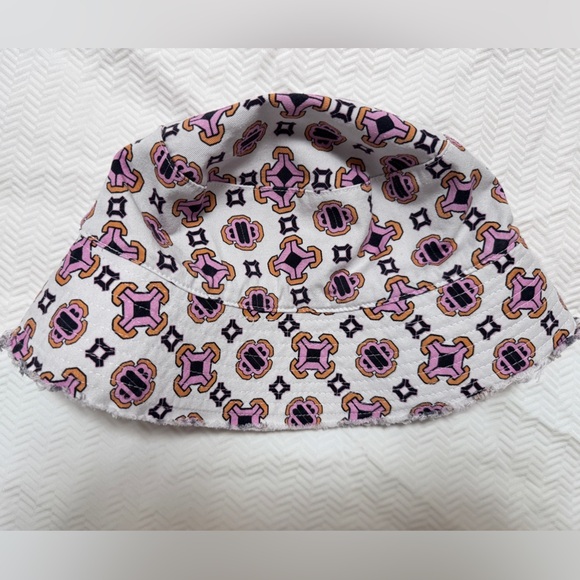 Maje Printed Cotton Bob Bucket Hat Womens One Size Retro - Picture 6 of 7